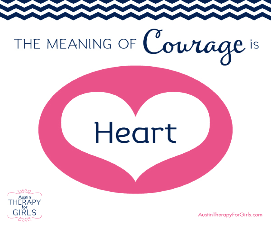 Courage heart logo